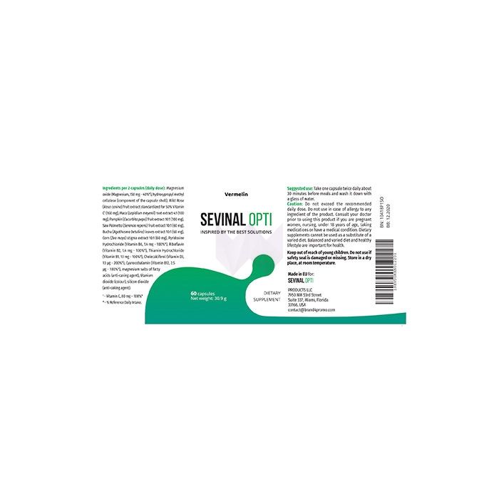 ❚ Sevinal Opti - urinary incontinence capsules